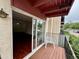 Relaxing balcony offering outdoor seating and views of the surrounding landscape at 12166 Melody Dr # 202, Denver, CO 80234