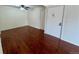 Cozy living room features sleek hardwood floors and great natural lighting at 12166 Melody Dr # 202, Denver, CO 80234