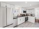 Bright kitchen features white cabinetry, stainless steel appliances, and granite countertops, blending style with functionality at 3249 W Alaska Pl, Denver, CO 80219