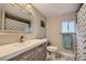 Clean bathroom with a modern vanity and shower at 725 Osceola St, Denver, CO 80204