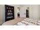 Bedroom featuring large shelving and classic decor at 916 Adams St, Denver, CO 80206