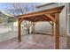 Spacious backyard gazebo with flagstone patio at 12444 Knox Ct, Broomfield, CO 80020