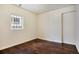 Clean bedroom with new floors, bright natural light, and large closet, perfect for relaxation at 4533 N Pennsylvania St, Denver, CO 80216