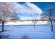 Stunning winter landscape view from the property at 8182 S Winnipeg Ct, Aurora, CO 80016