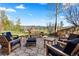 Inviting outdoor seating area with mountain views, perfect for relaxing and enjoying the scenery at 23 Verde Ct, Breckenridge, CO 80424