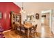 Dining room featuring hardwood floors and stylish furnishings at 9925 W Progress Pl, Littleton, CO 80123