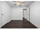 Bedroom featuring wood flooring and neutral paint tones at 1014 Ponderosa Cir, Longmont, CO 80504