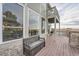 Deck with bench and view of the property at 55 N Pines Trl, Parker, CO 80138