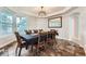 Formal dining room with a tile floor, and a table with six chairs at 55 N Pines Trl, Parker, CO 80138