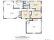 Detailed floor plan of the home showcasing the layout of rooms and total area at 3000 Alkire St, Golden, CO 80401