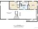 Detailed floor plan featuring two bedrooms, bathroom, utility room, recreation room and hallway on the lower level at 3000 Alkire St, Golden, CO 80401