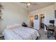 Bright bedroom with built-in desk and closet at 9490 W 14Th Ave # 3, Lakewood, CO 80215