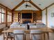 Cozy living room featuring built-in shelves, a fireplace, and comfortable seating at 6455 Dakota Ridge Dr, Golden, CO 80403