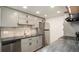 Modern kitchen featuring stainless steel appliances and sleek countertops at 18106 E Ohio Ave # 103, Aurora, CO 80017