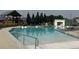 Community pool offers a lifeguard stand, ample seating, and a shade structure at 16582 E 109Th Ave, Commerce City, CO 80022