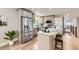 Kitchen with stainless steel appliances and plenty of room to eat at the island at 1010 Ash St, Broomfield, CO 80020