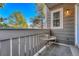 Private balcony with scenic views and small table at 4313 S Andes Way # 103, Aurora, CO 80015