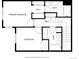 The house's floorplan consists of the primary bedroom, bedroom, and bathrooms for the rooms at 5255 Memphis St # 1009, Denver, CO 80239
