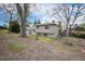 Backyard with mature trees and gravel landscape at 1947 S Ouray St, Aurora, CO 80013