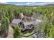 A lovely home nestled in the trees with a deck and grassy backyard at 24 Navajo Trl, Evergreen, CO 80439