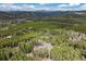 Breathtaking aerial view of a secluded home surrounded by a dense forest at 24 Navajo Trl, Evergreen, CO 80439