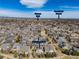 Aerial shot of 6690 S Fenton St, near Weaver Park with downtown Denver views at 6690 S Fenton St, Littleton, CO 80123