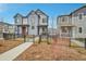 Stylish two-story home with grey siding, a cozy front porch, and a beautifully landscaped front yard at 18059 French Creek Ave, Parker, CO 80134