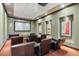 Private theater room with comfortable seating, perfect for movie nights at 1674 Fillmore St # Al3, Denver, CO 80206