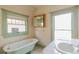 Charming bathroom with a clawfoot tub and vintage fixtures at 2245 Julian St, Denver, CO 80211