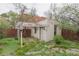 Quaint backyard shed with vintage pergola, paint, and surrounding plants at 2245 Julian St, Denver, CO 80211