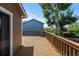 Spacious back deck offers views of lush green space and privacy for outdoor enjoyment at 2430 E 109Th Dr, Northglenn, CO 80233