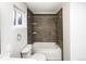 Nicely tiled bathroom with a shower-tub combination and modern fixtures at 9484 W 89Th Cir, Broomfield, CO 80021