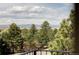 Scenic mountain views from this property, featuring lush trees and an open landscape at 8687 N Pinery Pkwy, Parker, CO 80134