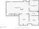 Detailed basement floor plan with dimensions for entertainment and bedrooms at 3881 S Bahama St, Aurora, CO 80013