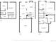 Floor plans of the basement, first, and second floors, showing layout and dimensions at 6375 S Jackson St, Centennial, CO 80121