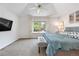The main bedroom boasts neutral walls, carpeted floors, and a vaulted ceiling at 6375 S Jackson St, Centennial, CO 80121