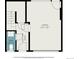 Layout shows bathroom, garage, and foyer measurements in an easy-to-read, birds-eye view at 1245 Utica St # 104, Denver, CO 80204
