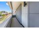 Outdoor patio with plank decking and contemporary exterior lighting offers scenic views at 1245 Utica St # 104, Denver, CO 80204