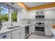 Well-lit kitchen featuring white cabinets, stainless steel appliances, and a stylish backsplash at 1322 Wicklow St, Boulder, CO 80303