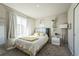 Cozy bedroom with a comfortable bed, soft carpeting, and a large window with sheer curtains at 16737 Lake Helen Blvd, Mead, CO 80542