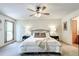 Calm bedroom with large window, comfortable king-sized bed, and neutral decor at 19235 Wakonda Way, Monument, CO 80132