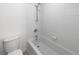 Clean bathroom with a shower/tub combo and toilet at 7440 Lowell Blvd # B, Westminster, CO 80030