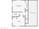 Floor plan of upper level with primary bedroom and office at 9189 Fallen Rock Rd, Conifer, CO 80433