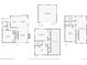 All three-level floor plans of the home at 9189 Fallen Rock Rd, Conifer, CO 80433