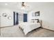 Bright bedroom with a ceiling fan and bay window at 370 Terra Vista St, Brighton, CO 80601