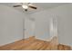 Bright bedroom with hardwood floors and natural light at 127 S Perry St, Denver, CO 80219