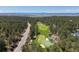Scenic aerial view of golf course surrounded by trees and distant mountain views at 484 Hyland Dr, Castle Rock, CO 80108