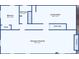 Floorplan showcasing finished basement with laundry room, bedroom, and bathroom at 12020 W Center Ave, Lakewood, CO 80228