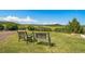 Scenic backyard offers a peaceful retreat with stunning views of the surrounding hills and mountains at 4586 Best Rd, Larkspur, CO 80118
