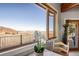 Breathtaking views from the dining area, offering a serene backdrop at 4586 Best Rd, Larkspur, CO 80118